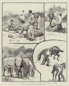 De Herfst Cavalerie Manoeuvres, Schetsen in Kamp